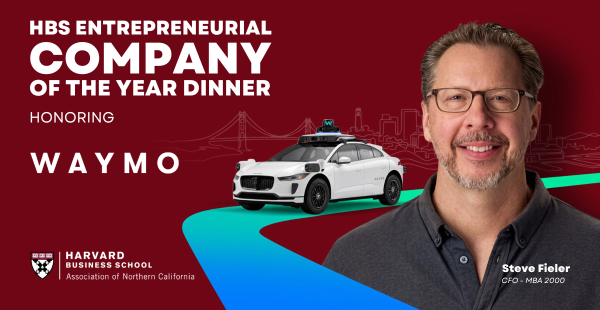 Entrepreneurial Company of the Year Dinner Honoring Waymo, Featuring CFO Steve Fieler